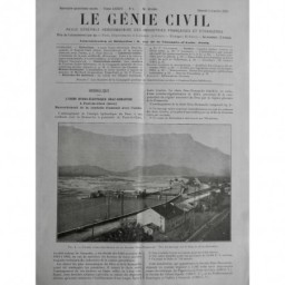 1929 GENIE CIVIL HYDRAULIQUE USINE DRAC ROMANCHE BARRAGE DRAC DERIVATION