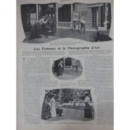 1903 PHOTO FEMME PHOTOGRAPHIE D'ART GILLOU FLAMENG PORTRAIT