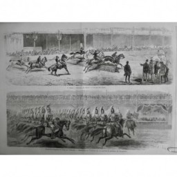 1870 MI EQUITATION CHEVAL EXPOSITION HIPPIQUE PALAIS INDUSTRIE ESCADRON EMPEREUR