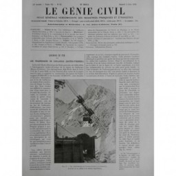 1933 GENIE CIVIL HYDRO ELECTRIQUE TELEFERIQUE CAILLAQUAS CABLES CABINE