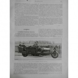 1914 GENIE CIVIL AUTOMOBILE GYROSCOPIQUE SCHILOWSKY STABILISATEUR