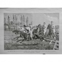 1891 UI POPO COURSE PONEY POLO PARC PRIX REUNION COACHES HAIES RAOUL-DUVAL