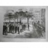 1873 UI ENFANT SOLDAT BATAILLON SCOLAIRE LYCEE PARIS EXERCICE MILITAIRE MINISTRE