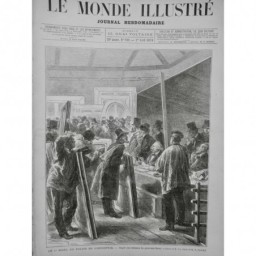 1876 MI PALAIS INDUSTRIE EXPOSITION PEINTURE DEPOT TABLEAU ARTISTE PEINTRE LIX