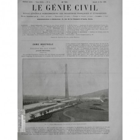 1896 GENIE CIVIL CHIMIE INDUSTRIELLE EPURATION EAUX EGOUT HOWATSON