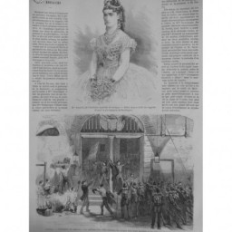 1870 MI PORTUGAL EVENEMENT LISBONNE PINA VIDAL HARANGUAGE TROUPE SALDANHA