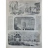 1859 I BORDEAUX ARC TRIOMPHE FOSSÉS INTENDANCE FAMILLE IMPERIALE