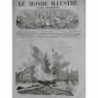 1870 MI SIEGE PARIS DESTRUCTION PONT KEHL FRONTIERE BADOIS EMPEREUR 2 JOURNAUX