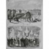 1870 MI SIEGE PARIS DESTRUCTION PONT KEHL FRONTIERE BADOIS EMPEREUR 2 JOURNAUX