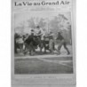 1907 VGA FOOTBALL AMERIQUE JOUEUR LUTTE BALLON CONTUSION BLESSÉ MORT