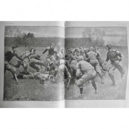 1902 VI FOOTBALL AMERIQUE MATCH PROTECTION NEZ TÊTE