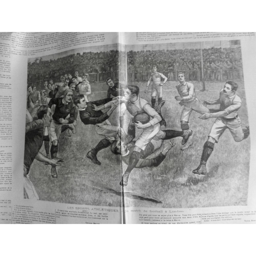 1893 ISD FOOTBALL LONDRES SPORT ATHLETIQUE RUGBY DISPUTE TERRAIN