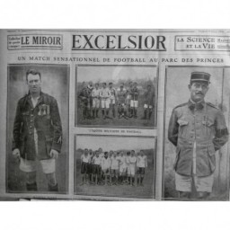 1918 E FOOTBALL PARC PRINCES EQUIPE MILITAIRE ASSOCIATION SPORTIVE BOYAU GAMBLIN