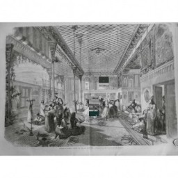 1858 I PALAIS PERSAN DANSE D ALMEES SULTAN CHICHA FEMME MUSICIENNE