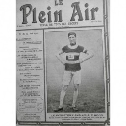 1912 PA ATHLETISME WOOD PEDESTRIAN ANGLAIS RECORD MONDE NEW-YORK