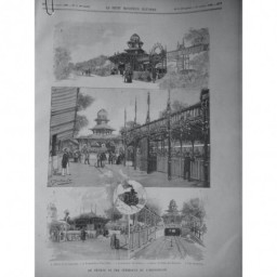 1889 PM CHEMIN FER INTERIEUR EXPOSITION