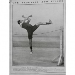 1910 VGA ATHLETISME SAUT HAUTEUR CORMIER BARRE 1.50M RECORD FRANCE