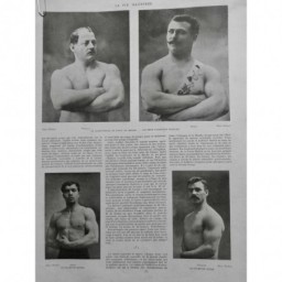 1903 VI LUTTE CHAMPIONNAT FORCE SUISSE DERIAZ RUSSE ELISSELEFT FRANCE BONNES