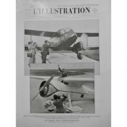 1933 I AVIATION MOLLISON BIPLAN PAYS GALLES ETATS UNIS WILEY POST TOUR MONDE