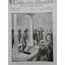 1900 UI EXPOSITION UNIVERSELLE PENDAISON EXECUTION LONDRES FEMME TRAPPE DESTEZ