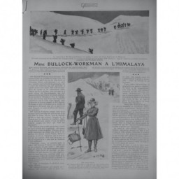 1905 F MME BULLOCK WORKMAN HIMALAYA EXPLORATRICE AMERICAINE