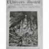 1890 UI PARIS INCENDIE FAUBOURG ST HONORE EGLISE RUSSE POMPIER LANCE FLAMME