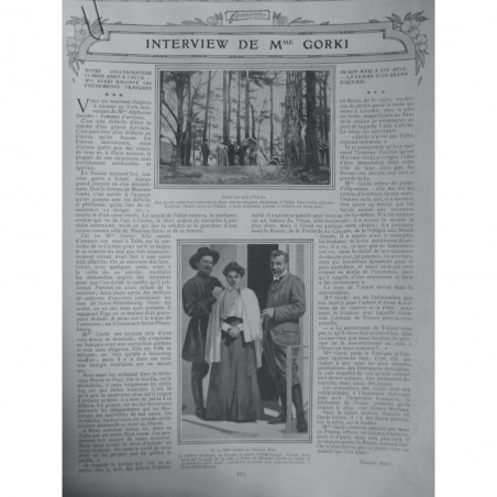 1905 F INTERVIEW MME GORKI YALTA