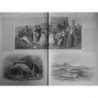 1865 UI RUINES CITERNES CARTHAGE EMPLACEMENT SALON 1865 ROMA TABLEAU M.J. SMITH