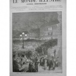 1882 MI BILLARD GRAND MATCH VIGNAUX SLOSSON PARIS