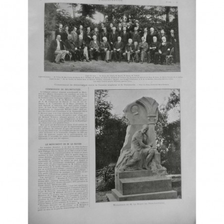 1899 I PERE LACHAISE MONUMENT LE ROYER STATUE PRESIDENT SENAT