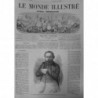 1863 MONDE ILLUSTRE PROUDHONECRIVAIN JOURNAUX VOIX PEUPLE