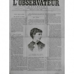 1884 O MLLE MERCEDES DE CAMPOS MARIAGE PROCES SCANDALE AVENTURE