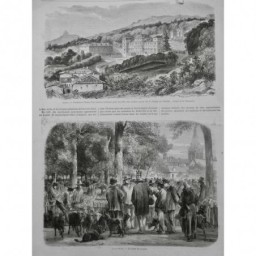 1869 MI AGRICULTURE SAINT DENIS FOIRE LANDIT BESTIAUX MARCHAND