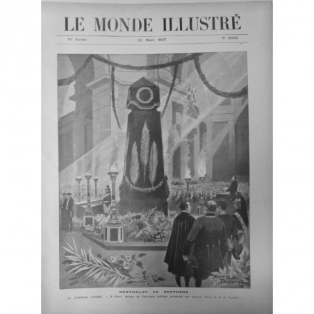 1907 MONDE ILLUSTRE BERTHELOT PANTHEON