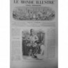 1864 MONDE ILLUSTRE ROI CAMBODGE VISITE SAIGON