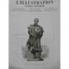 1878 I STATUE LAMARTINE UNIFORME STATUAIRE FALGUIERE MACON