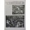 1914 MI GASTON CALMETTE FUNERAILLES CONVOI FUNERAIRE CEECUEIL FLEURS ESCORTE