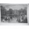 1865 UI PATINAGE FLAMBEAUX SERPENTINE HYDE PARK LONDRES