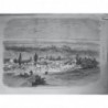 1865 UI DAMAS SYRIE VUE PRISE COLLINE SALAHIYEH DESSIN M. HARKER