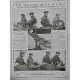 1910 VAGA AVIATION AVIATEUR ECOLE ELEVE MLLE MARVINGT CONDUITE MONOPLAN