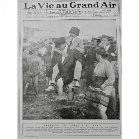 1911 VAGA AVIATION VEDRINES ACCIDENT CHUTE MER PANNE MOTEUR