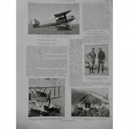 1924 I AVIATION AVIATEUR RAID PARIS CHANGHAÏ PILOTE PELLETIER DOISY TOKIO