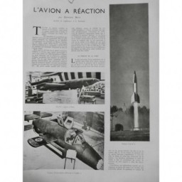 1946 I AVIATION AVIATEUR AVION REACTION GAZ V1 EXPOSITION PARIS