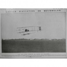 1910 VAGA AVIATION AVIATEUR ECOLE MOURMELON VAN DEN BORN BREVET PILOTE