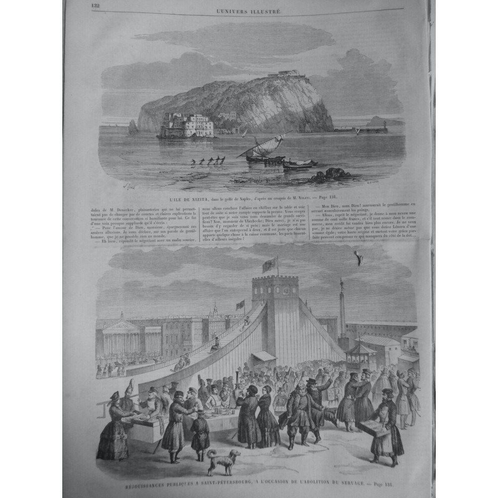 1861 UI ILE NIZITA GOLF NAPLES REJOUISSANCES SAINT PETERSBOURG ABOLITION SERVAGE