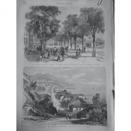 1866 UI COURS NOLIVOS PROMENADE PUBLIQUE BASSE TERRE CHEF LIEU GUADELOUPE