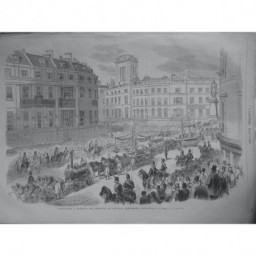 1866 UI  PROCESSION LONDRES HONNEUR NOUVEAU LORD MAIRE