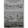 1857 I FETE 15 AOUT THEATRE EXTERIEUR CHAMP MARS PANTOMINE MILITAIRE