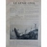 1912 GENIE CIVIL MECANIQUE INSTALLATION TRANSBORDEMENT MINERAIS FER ILE ELBE