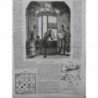 1857 I KIOSQUE LUMINEUX NOUVEAUX POINT VENTE JOURNAUX ABRI OCTOGONE PARIS